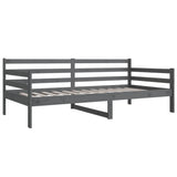 NNEVL Day Bed Grey 92x187 cm Single Bed Size Solid Wood Pine