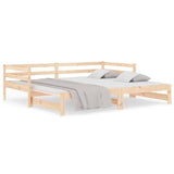NNEVL Pull-out Day Bed 2x(92x187) cm Solid Wood Pine
