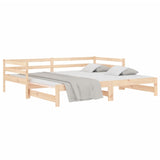 NNEVL Pull-out Day Bed 2x(92x187) cm Solid Wood Pine