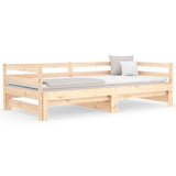 NNEVL Pull-out Day Bed 2x(92x187) cm Solid Wood Pine