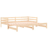 NNEVL Pull-out Day Bed 2x(92x187) cm Solid Wood Pine