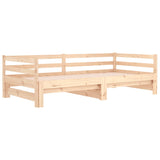 NNEVL Pull-out Day Bed 2x(92x187) cm Solid Wood Pine