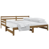 NNEVL Pull-out Day Bed Honey Brown 2x(92x187) cm Solid Wood Pine