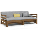 NNEVL Pull-out Day Bed Honey Brown 2x(92x187) cm Solid Wood Pine