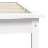 NNEVL Bed Frame White 92x187 cm Solid Wood Pine Single Bed Size
