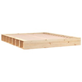 NNEVL Bed Frame 183x203 cm King Size Solid Wood