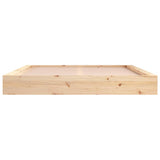 NNEVL Bed Frame 183x203 cm King Size Solid Wood