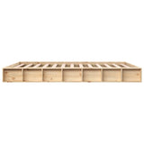 NNEVL Bed Frame 183x203 cm King Size Solid Wood