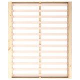 NNEVL Bed Frame 183x203 cm King Size Solid Wood