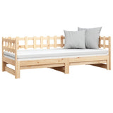 NNEVL Pull-out Day Bed 2x(90x190) cm Solid Wood Pine