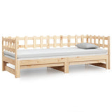 NNEVL Pull-out Day Bed 2x(90x190) cm Solid Wood Pine