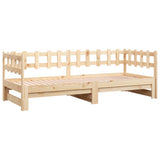 NNEVL Pull-out Day Bed 2x(90x190) cm Solid Wood Pine
