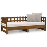 NNEVL Pull-out Day Bed Honey Brown 2x(90x190) cm Solid Wood Pine