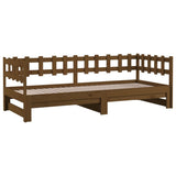 NNEVL Pull-out Day Bed Honey Brown 2x(90x190) cm Solid Wood Pine