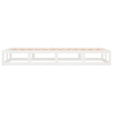 NNEVL Bed Frame White 100x200 cm Solid Wood