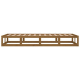 NNEVL Bed Frame Honey Brown 100x200 cm Solid Wood