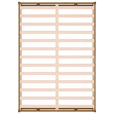 NNEVL Bed Frame Honey Brown 137x187 cm Double Size Solid Wood