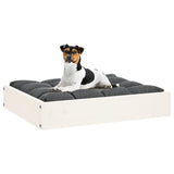 NNEVL Dog Bed White 51.5x44x9 cm Solid Wood Pine