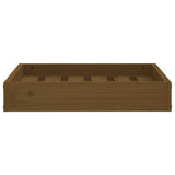 NNEVL Dog Bed Honey Brown 51.5x44x9 cm Solid Wood Pine