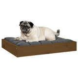 NNEVL Dog Bed Honey Brown 61.5x49x9 cm Solid Wood Pine