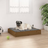 NNEVL Dog Bed Honey Brown 61.5x49x9 cm Solid Wood Pine