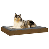 NNEVL Dog Bed Honey Brown 91.5x64x9 cm Solid Wood Pine