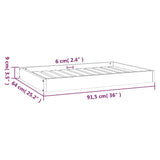 NNEVL Dog Bed Honey Brown 91.5x64x9 cm Solid Wood Pine