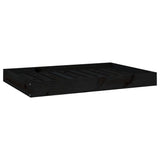 NNEVL Dog Bed Black 91.5x64x9 cm Solid Wood Pine