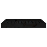 NNEVL Dog Bed Black 91.5x64x9 cm Solid Wood Pine