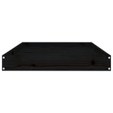NNEVL Dog Bed Black 91.5x64x9 cm Solid Wood Pine