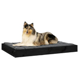 NNEVL Dog Bed Black 91.5x64x9 cm Solid Wood Pine