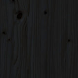 NNEVL Day Bed Black 90x190 cm Solid Wood Pine