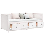 NNEVL Day Bed White 80x200 cm Solid Wood Pine