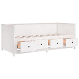 NNEVL Day Bed White 80x200 cm Solid Wood Pine