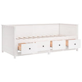 NNEVL Day Bed White 80x200 cm Solid Wood Pine