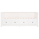 NNEVL Day Bed White 80x200 cm Solid Wood Pine