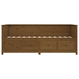 NNEVL Day Bed Honey Brown 80x200 cm Solid Wood Pine