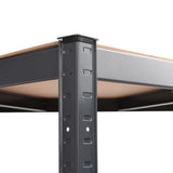 NNEVL 4-Layer Corner Shelf Anthracite Steel and Engineered Wood