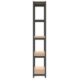 NNEVL 5-Layer Shelves 3 pcs Anthracite Steel and Engineered Wood