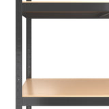 NNEVL 5-Layer Shelves 3 pcs Anthracite Steel and Engineered Wood