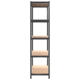 NNEVL 5-Layer Storage Shelf Anthracite Steel and Engineered Wood
