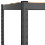 NNEVL 5-Layer Shelves 2 pcs Anthracite Steel and Engineered Wood