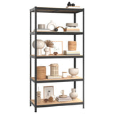 NNEVL 5-Layer Heavy-duty Shelf Grey Steel and Engineered Wood