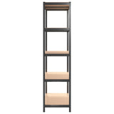 NNEVL 5-Layer Heavy-duty Shelf Grey Steel and Engineered Wood