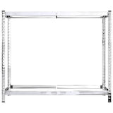 NNEVL 2-Layer Tire Rack Silver 110x40x110 cm Steel