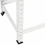 NNEVL 2-Layer Tire Rack Silver 110x40x110 cm Steel