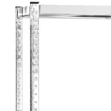 NNEVL 2-Layer Tire Rack Silver 110x40x110 cm Steel