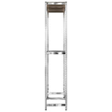 NNEVL 2-Layer Tire Racks 2 pcs Silver 110x40x180 cm Steel