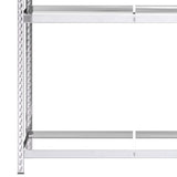 NNEVL 2-Layer Tire Racks 2 pcs Silver 110x40x180 cm Steel