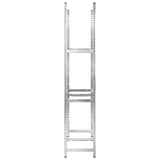 NNEVL 3-Layer Tire Racks 2 pcs Silver 110x40x200 cm Steel